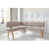 Home Affaire Rio 190 x 89 x 140 cm Kunstleder langer Schenkel rechts taupe