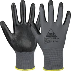 Hase Sicherheitshandschuhe Superflex Grip Größe 9, Polyester/Nitril