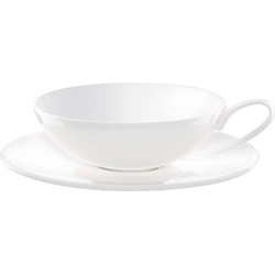 6er Set ASA Selection Kaffeetasse À Table 170 ml Porzellan Weiß