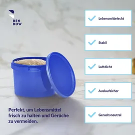 Benbow Eimer mit Deckel blau 0,5 l 20-teilig