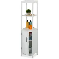Relaxdays Badezimmerschrank, HxBxT: 129 x 30 x 30 cm,