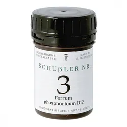 Schüssler Nummer 3 Ferrum phosphoricum D12 Tabletten