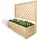 holz4home Pflanzkasten mit Rankgitter XL 128 x 104 x 44 cm Braun