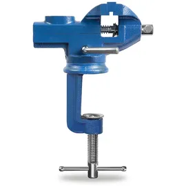 Eberth Mini Schraubstock mit Tischklemme 360 Grad Drehbar 70 mm Max Spannweite