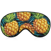 Neuartige Verdunkelungs-Augenmaske, Kiefern-Palmblatt-Kiefer-Schlafmasken, Schlafmaske, Augenbinde, Augenschutz, Augenschutz mit verstellbarem Riemen, für Männer, Frauen, Teenager, Jungen, Mädchen,