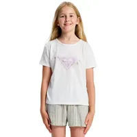 Roxy Kurzarm-T-Shirt LILYREGULAR Night Girls Weiß