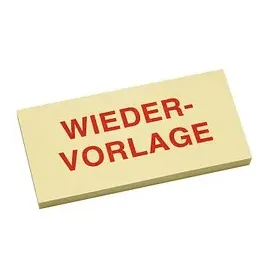 Info Haftmarker gelb "WIEDERVORLAGE" 3x 50 Streifen