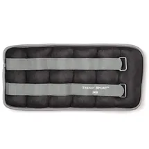 TRENDY Sport Unisex – Erwachsene Ankle and Wrist Weight Gewichtsmanschetten, Schwarz-Grau, 3,0 kg