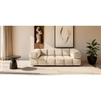 Fun Möbel SOFA 3-sitzer Blanche In Bluvel