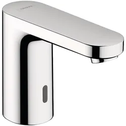 hansgrohe Vernis Blend Elektronik-Waschtischmischer 5l/min mit Temperaturvoreinstellung Batteriebetrieb, Chrom 71502000