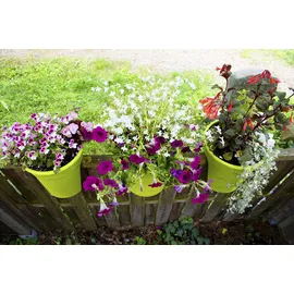 KHW Blumentopf Flowerclip Ø 27 x 27,5 cm grün 3 St.