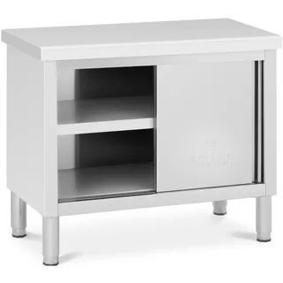 Royal Catering RCAT-100/50-WT Arbeitsschrank Edelstahl 100 x 50 cm - 285 kg -