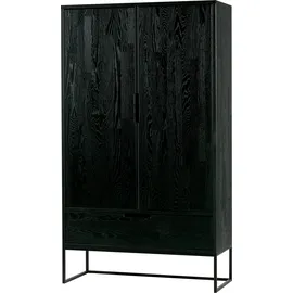 Woood Silas Hochkommode 85 x 35 x 149 schwarz