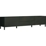 borchardt Möbel Lowboard BORCHARDT MÖBEL "Sophia, Breite 200 cm, 2 Klappen, 2 Schubkästen, stehend", schwarz, B:200cm H:45cm T:35cm, Spanplatte, Sideboards, Lowboard, Variante hängend unter "mehr aus der Serie" zu finden