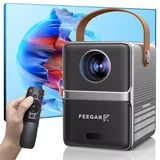 Beamer Feegar Mini Projector with 5G WiFi and Bluetooth 5.2, Electric Focus, 108