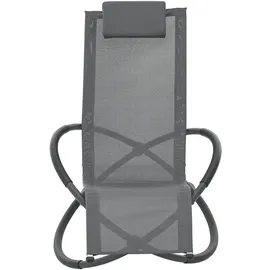 [en.casa] Liegestuhl, Pulsano 150 kg Dunkelgrau