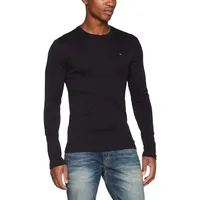 Tommy Hilfiger Original Ribbed Organic Cotton Langarm-T-Shirt Tommy Black S