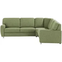 Smart Ecksofa Valencia ¦ grün ¦ Maße (cm): B: 271 H: 90 T: 241