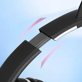 Avizar Bluetooth Kopfhörer Leuchtende Katzenohren Schwarz