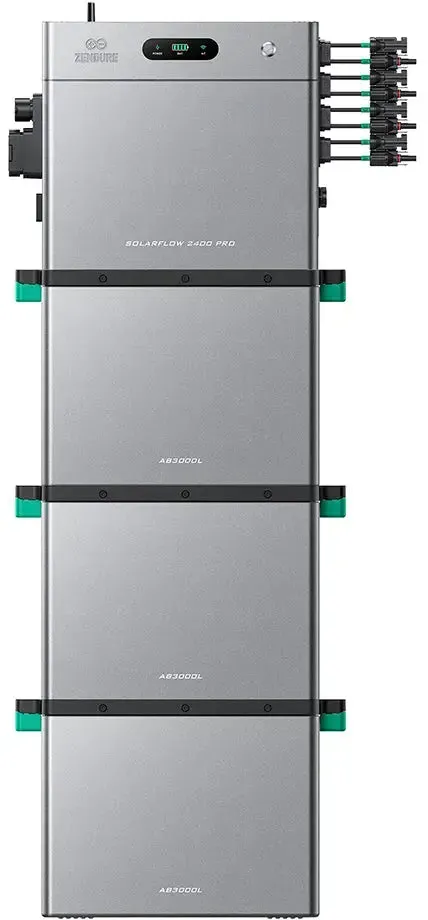 Zendure SolarFlow 2400 Pro Bidirektionaler 2,4kWh Solarspeicher mit 4 MPPT mit HEMS - 3 x AB3000L