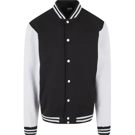 URBAN CLASSICS 2-tone College Sweat Basic Jacke Black / White S