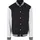 URBAN CLASSICS 2-tone College Sweat Basic Jacke Black / White S