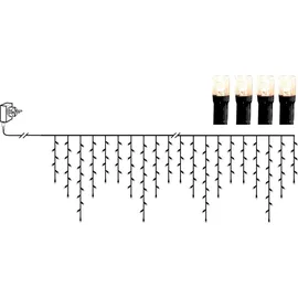 STAR LED Eisregen Lichterkette 960er crispy ice white 2390x55cm Kabel schwarz 594-41 - Schwarz