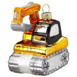 inges magic & goodz Christbaumschmuck Glas Bagger 7.5cm