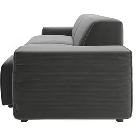 Home Affaire Big-Sofa HOME AFFAIRE "Glimminge auch in Breitcord, Feincord + Easy care-Bezug", grau (anthrazit), B:254cm H:71cm T:101cm, 95% Polyester, 5% Nylon, Sofas, Big-Sofa, besondere Kedernähte Zierkissen