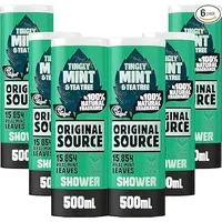 Original Source Minze & Teebaum Erfrischendes Duschgel 6 x 500 ml