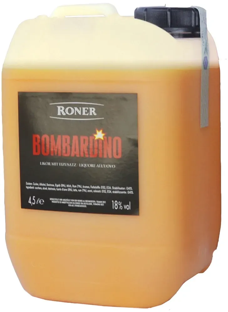 Roner Bombardino Likör 18% 4,5 Liter Kanister