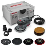 MENZER Exzenterschleifer ETS 150 2.5 (für Feinschliff/politur) inkl. systainer3, 3 Schleifteller, Schleiftellerschutz, Interfacepad, Schleifscheiben