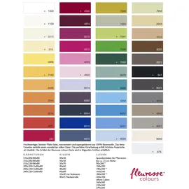 FLEURESSE Colours 009100 Mako-Satin 270 x 260 cm porzellanfarben