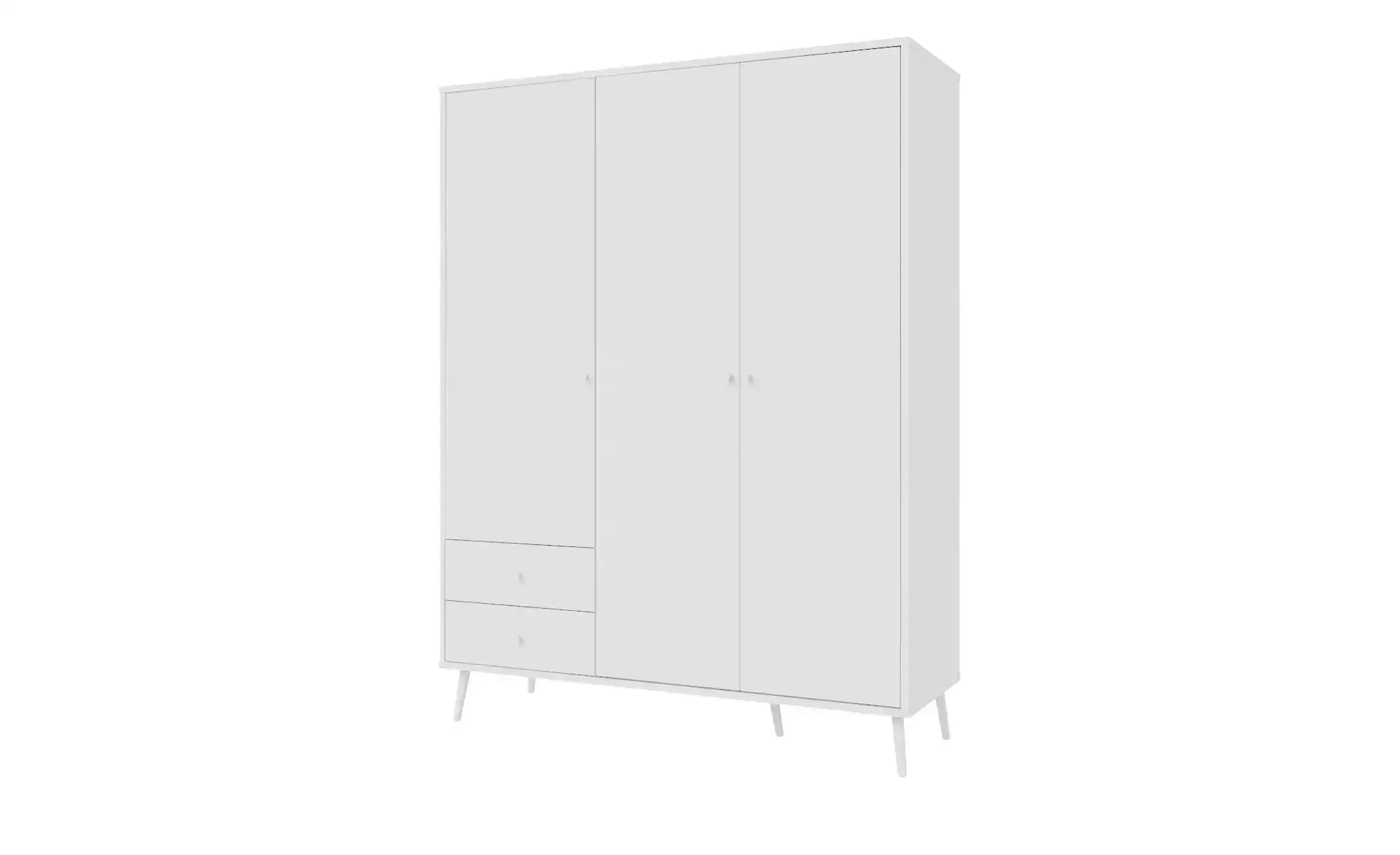 Kleiderschrank   ¦ weiß ¦ Maße (cm): B: 154,2 H: 201,7 T: 52.2