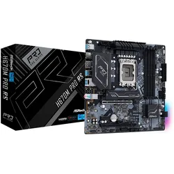 ASROCK Mainboard "H670M Pro RS", schwarz, B:24,4cm T:24,4cm, Mainboards