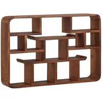 FineBuy Hängeregal 80 x 55 x 15 cm Braun