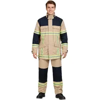 Maskworld Feuerwehr Kostüm für Erwachsene sandfarben (XL)