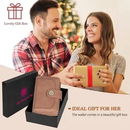 TEUEN Damen Geldbörse braun