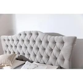 Fun Möbel Boxspringbett Elektrisch Bett FAUSTO 160x200cm in Stoff Wind Creme