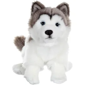 gipsy toys Sitzender Hund 25 cm Grau