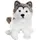 gipsy toys Sitzender Hund 25 cm Grau