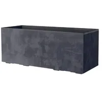 Deroma Pflanzkasten Millennium Kunststoff 99 cm Anthrazit mit Ablauflöchern