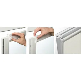 GARDINIA EASYFIX Rollo Dekor Streifen 75 x 150 cm Weiß