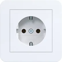Hager Schuko-Steckdose Lichtweiß 1 St.