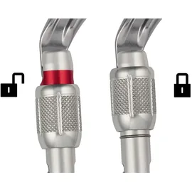 Petzl OK-Karabiner Schraubverschluss Grau