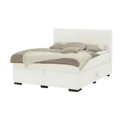 Boxi Boxspringbett mit Bettkasten Boxi Classic ¦ creme ¦ Maße (cm): B: 160 H: 125