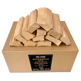 PINI Grillholz OHNE RINDE Buche 20 Kg Brennholz 30-33 cm für Pizzaofen Kamin