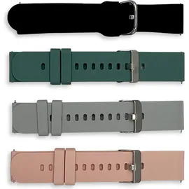 KENDOX LifeTracker Ersatzarmbänder 4er-Set – Austauschbare Silikonarmbänder