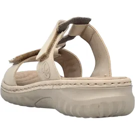 Rieker Damen Pantolette in beige - Gr. 36