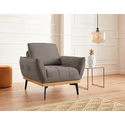 Sessel EXXPO - SOFA FASHION "Palic, Loungesessel", weiß (salz, pfeffer), B:92cm H:87cm T:95cm, Sessel, Einzelsessel, inklusive Rückenverstellung